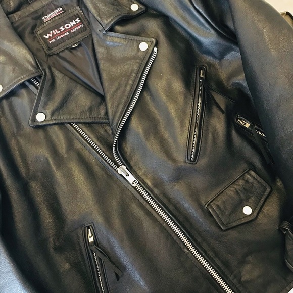 Wilson’s Woman’s  Leather Motorcycle Jacket - Picture 2 of 8